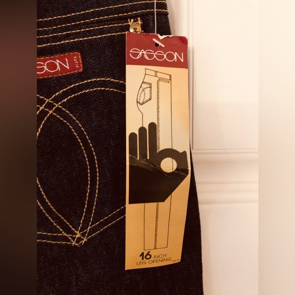 Vintage Dead Stock 70’s 80’s SASSON Denim Jeans - Picture 5 of 14